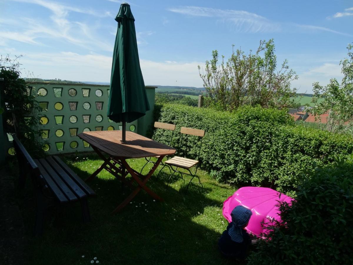Ferienwohnung Landblick Bucha  ภายนอก รูปภาพ